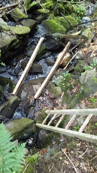 First stage of the waterwheel platform foundation